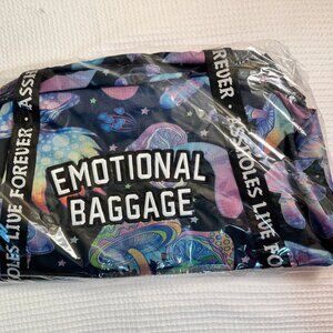 Assholes Live Forever Emotional Baggage duffle Bag, NWOT